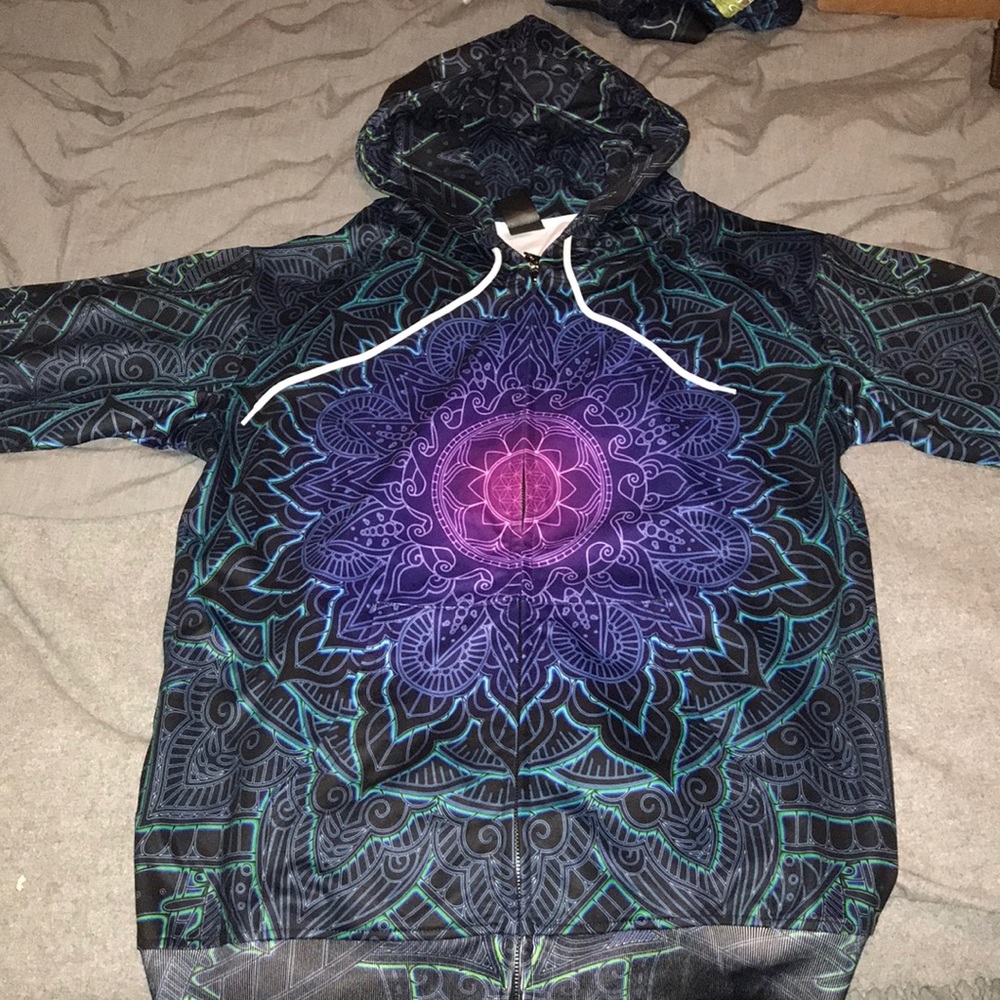 Cameron Gray “Mandala Love” Zip-up Hoodie